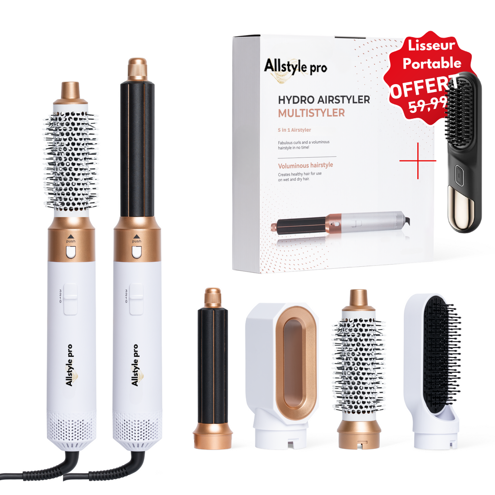 Air Styler Pro 5 en 1 + Lisseur portable offert