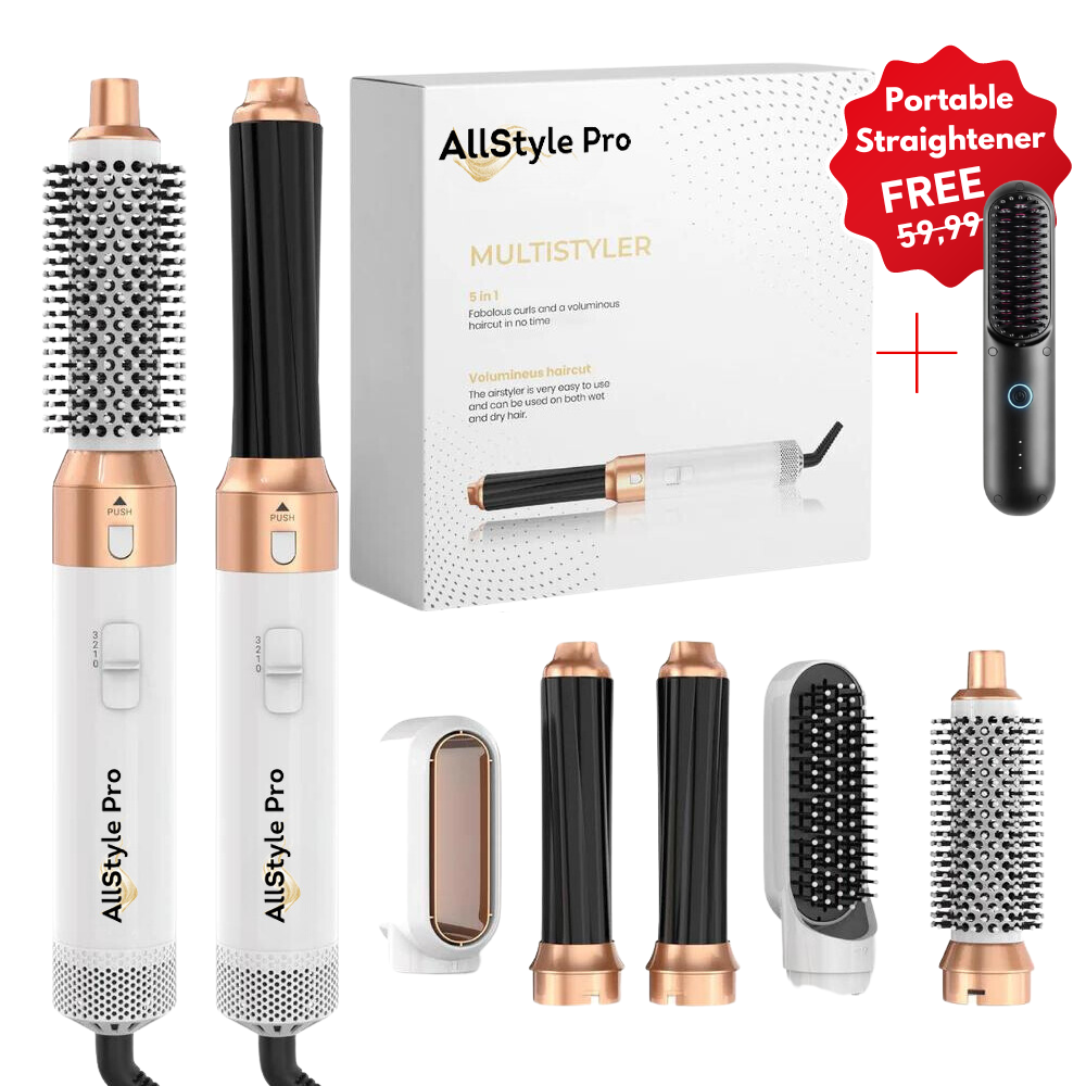 Air Styler Pro 5 in 1 + Free portable straightener