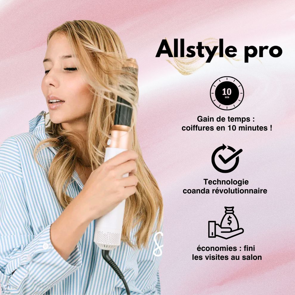 Air Styler Pro 5 en 1 + Lisseur portable offert